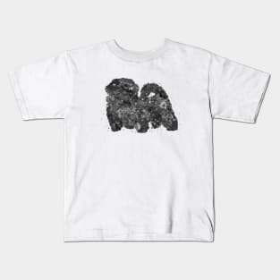 Shih Tzu dog black and white Kids T-Shirt